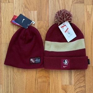 Nike FSU Beanies (Set of 2) NEW